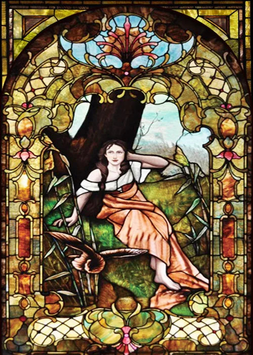 Customized Size No Glue Static Cling Frosted Stained Glass Film Window Films Sticker for Bathroom Door Home Decor People Girls