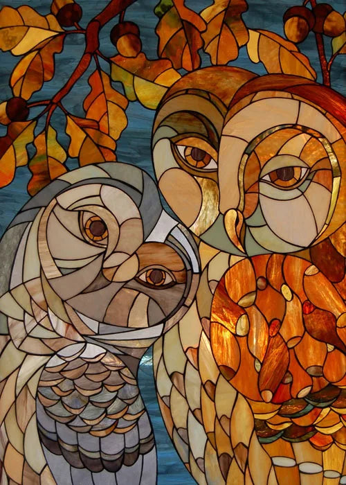 Custom Size Window Stained Glass Films,Cat,Bird,Peacock,Tiger,Fish,Animals Stickers For Bathroom Bedroom Door Office Home Decor