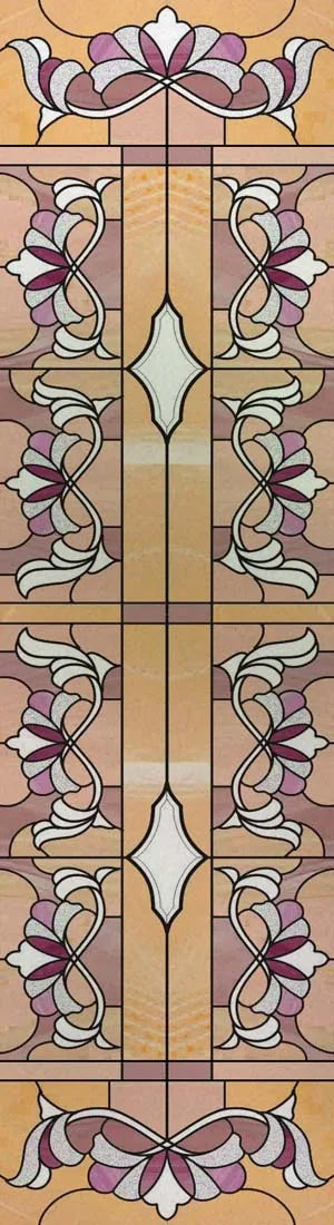 Customized Frosted Stained Glass Window Film, Church Static Cling,Privacy Retro Sticker, for Kitchen, Office, Home Decor