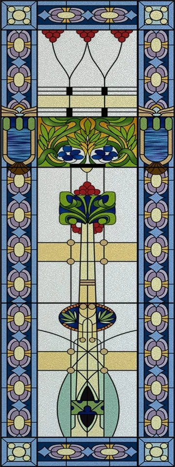 Custom Stained Glass Window Films,Frosted sticker,Privacy Static Cling Church Style For Bathroom Sliding door Home Office