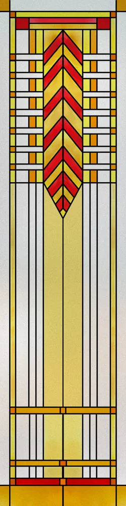 Custom Size Stained Glass Window Film, Frosted Privacy, Static Cling, Retro Matte,Door Sticker, Bathroom, Office, Home Decor