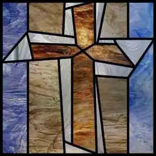 Custom Frosted Stained Glass Window Film,Sataic Cling Window Films,Retro Church Cross Dove Decor Foil Stickers Window Treatment