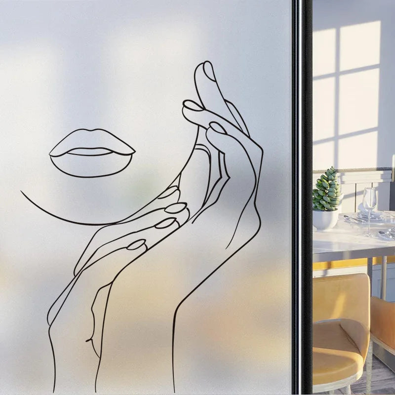 Custom Size Window Glass Films Window Film Static Cling Art Pictures Beauty Women Nude Girl Shower Nordic Obscure Stickers