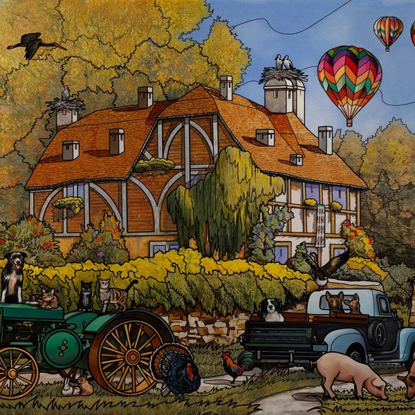 Custom size Stained Glass Wndow Film,Satic Cling Window Films,Decor Foil Stickers Window Treatment For Square Glass Hot air ball