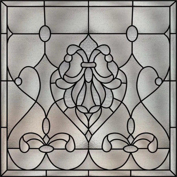 Custom size Window Film Stained Glass Films Square Window Sticker Retro Privacy Frosted Static Cling Home Decor  for Glass Door
