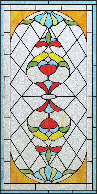 Window Film Frosted Stained Glass Films Church Static Cling Privacy Films Door Sticker Kitchen Office Home Decor Customized
