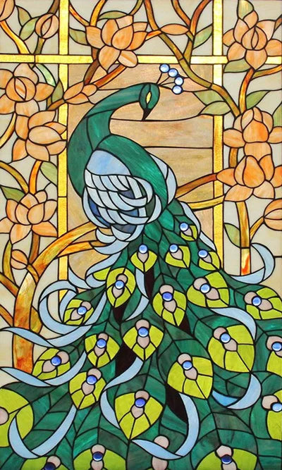 Custom size Glass Films,Stained Glass Stickers Static Cling,Frosted Privacy Print Dragonfly Butterfly for Window Door Home Decor