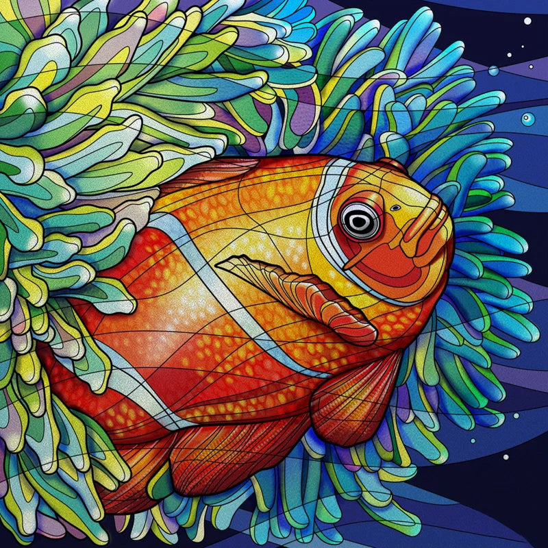 Custom size Window Film Stained Glass Films Frosted Privacy Static Cling Background Sticker Aquarium Ocean Poster Fish Tank Film