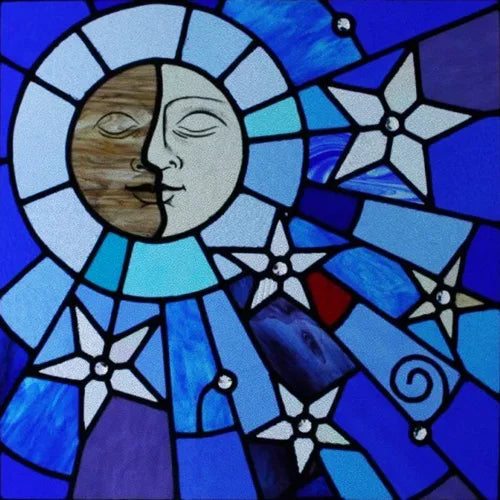 Window Film Frosted Stained Glass Films Static Cling Privacy Films Sun Moon Door Sticker Kitchen Bathroom Home Decor Customized