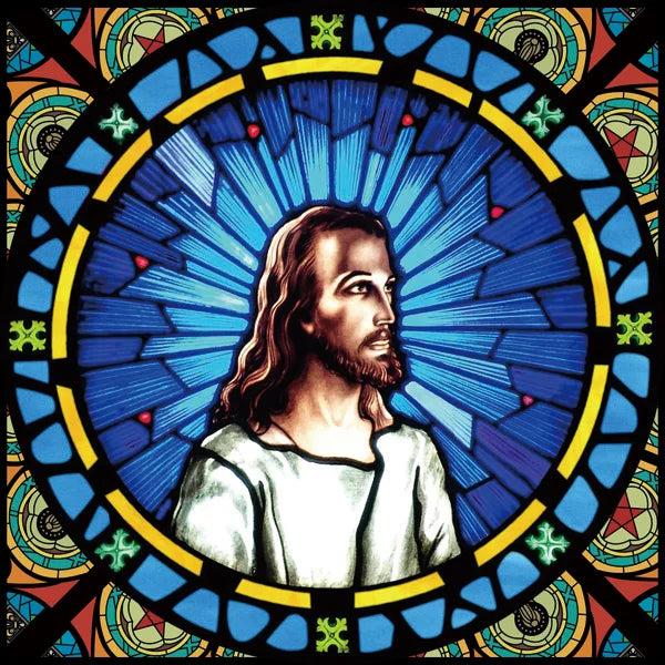 Custom Frosted Stained Glass Window Film, Static Cling ,Church Jesus Mary Angels Picture Stickers, Window Treatment, Home Decor