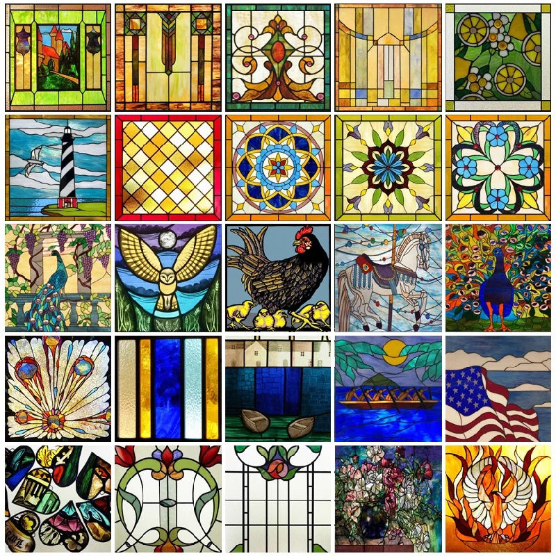 Window Film Frosted Stained Glass Films,Frosted Privacy Static Cling Sticker,Custom For Bathroom Cabinet Door Home Decor