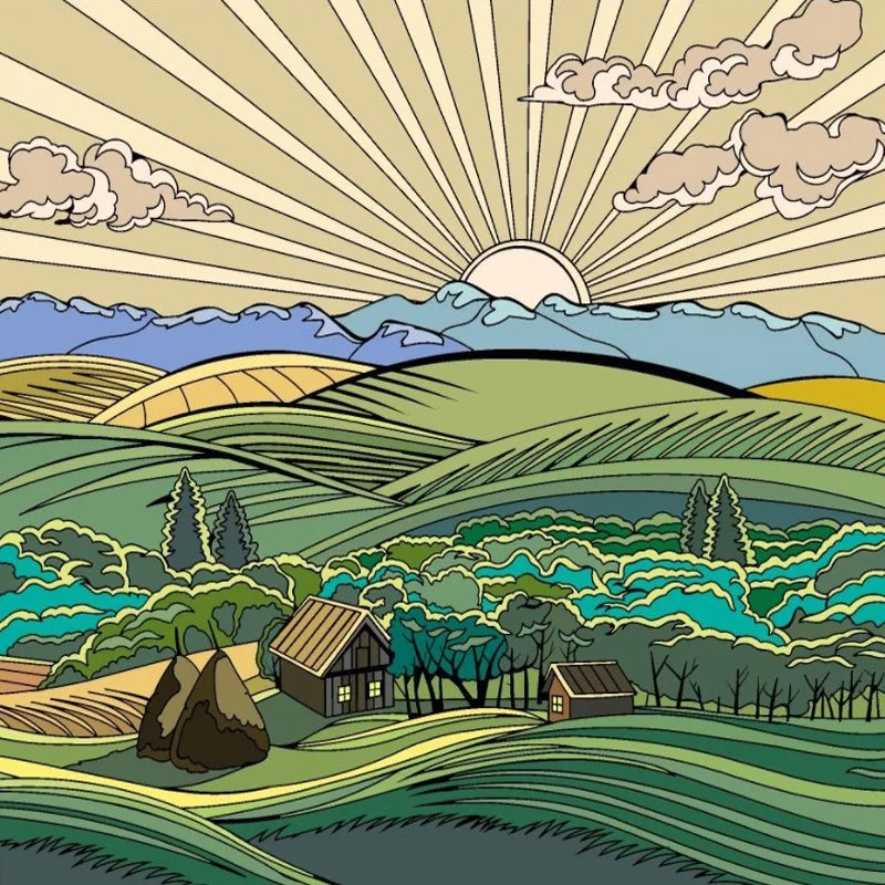 Frosted Stained Glass Window Film, Customized Scenery, Sun Starry Sky, Static Cling Sticker,Home Decor for Bathroom Kitchen