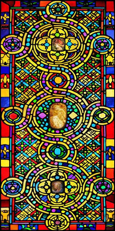 Custom Size Window Film, Stained Glass Stickers, Static Cling, Frosted Privacy, Classic Style, for Window Door, Home Decor