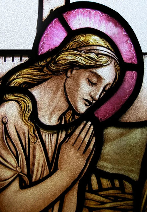 Custom Size Window Film, Stained Glass Films, Jesus Christ, Virgin Mary, Door Stickers, Church Style