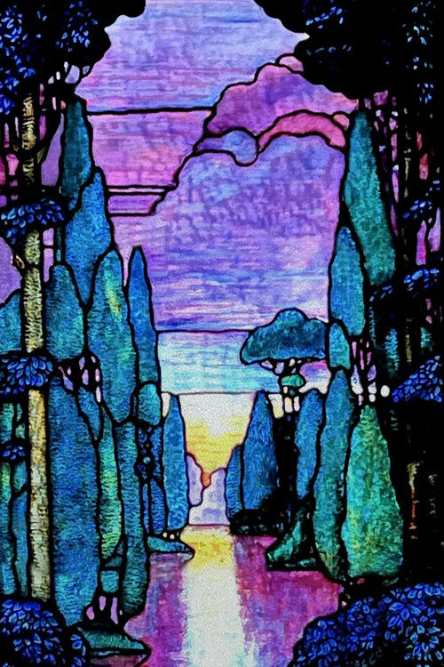 Custom Size Stained Glass Window Film Door Stickers Frosted Privacy Protection Reusable Removable Home-Decor Window Covering