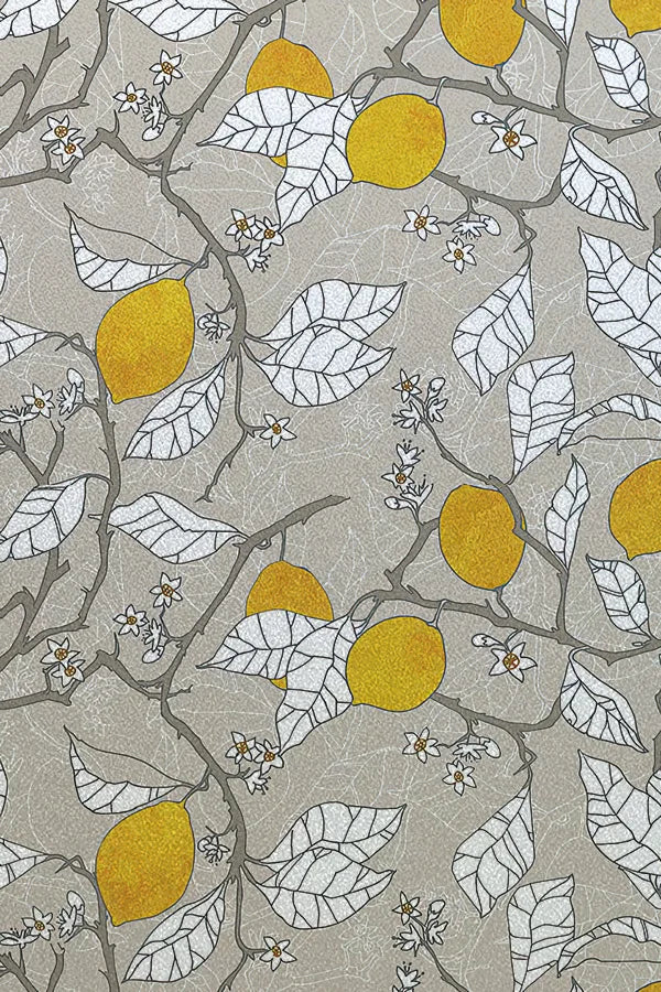 Window Film Frosted Stained Glass Films Customized Privacy Static Cling  For Bathroom Door Sticker Lemon Fruit Tree Flower