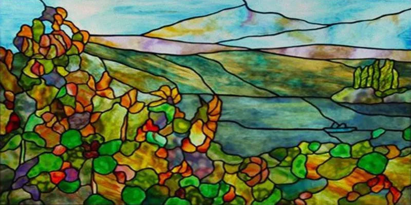 Custom Size Window Film, Stained Glass, Decorative Window Sticker, Privacy Frosted Static Cling, Home Decal