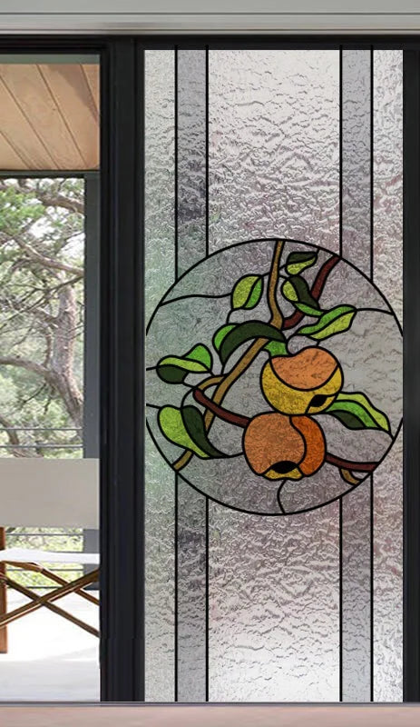 Frosted Stained Glass Window Film, 3D Matte, Static Cling,Privacy, Door Sticker,Customized for Kitchen, Office, Home Decor