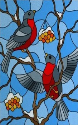 Custom Size Glass Window Film Static Cling Frosted Glass Films Stickers For Bathroom Kitchen Door Birds Heron Parrot Owl