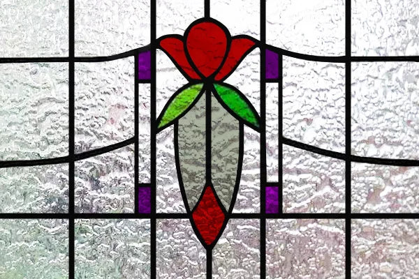 Custom Size 3D Matte Window Film, Stained Glass, Decorative UV Window Sticker, Privacy Frosted Static Cling, Home Decal