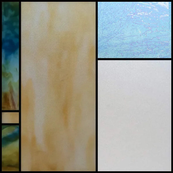 Custom Size Window Film, Stained Glass, Decorative Window Sticker, Privacy Frosted Static Cling, Decal for Glass Door, Office