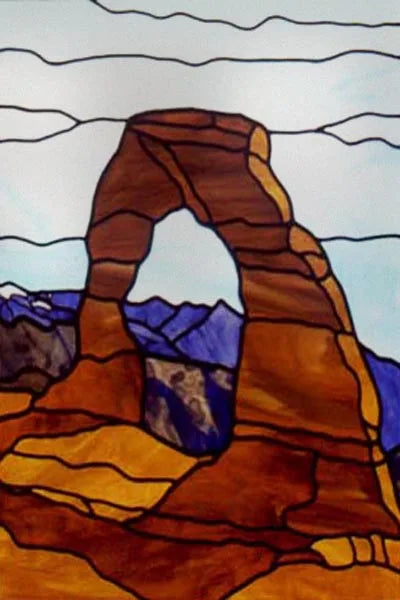 Custom Size Stained Glass Window Film, Retro Painted Frosted Static Cling, Vintage Glass Films Sticker, Lighthouse Sailboat