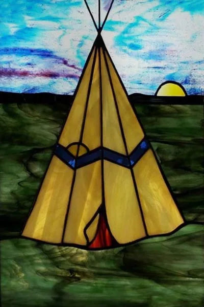 Custom Size Stained Glass Window Film, Retro Painted Frosted Static Cling, Vintage Glass Films Sticker, Lighthouse Sailboat