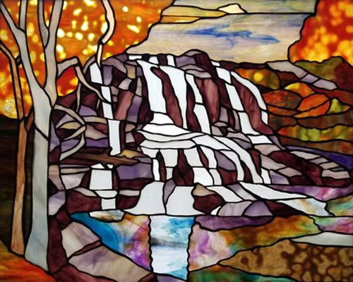 Glass Films Window Sticker Static Cling Frosted Home Decor Private Tint-Film For Door Window Cabinet Wardrobe Village Mountain