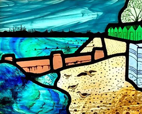 Glass Films Window Sticker Static Cling Frosted Home Decor Private Tint-Film For Door Window Cabinet Wardrobe Village Mountain