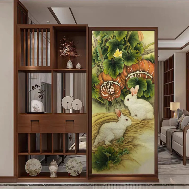 Stained Glass Films Static Cling Window Stickers Opaque Frosted Surface Bedroom Bathroom Decor Window Film Privacy Green Leaves