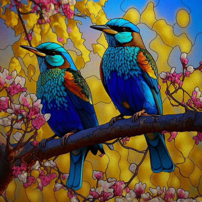 Window Film Frosted Stained Glass Films Static Cling Privacy Door Sticker Kitchen Office Home Decor Birds Peacock Customized