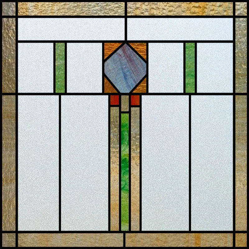 Custom Size Window Film, Stained Glass Sticker, Western Style, Privacy Frosted, Static Cling, Door, Office Home Decal