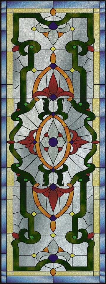 Custom Stained Glass Window Films,Frosted sticker,Privacy Static Cling Church Style For Bathroom Sliding door Home Office