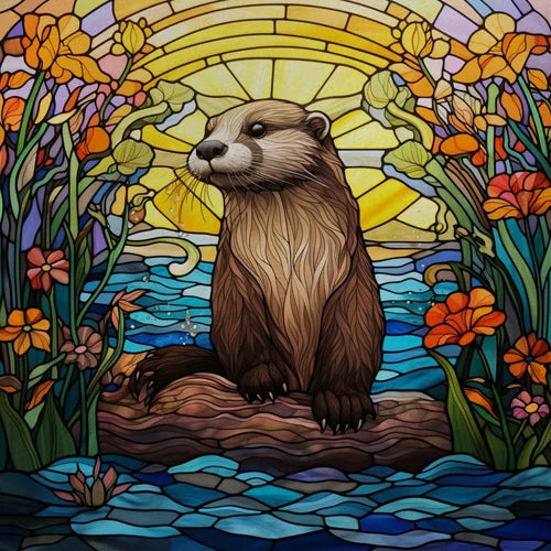 Custom size Window Film Stained Glass Films Frosted Privacy Static Cling Retro Dog Tiger Cat Sticker Bathroom Skylight Decor