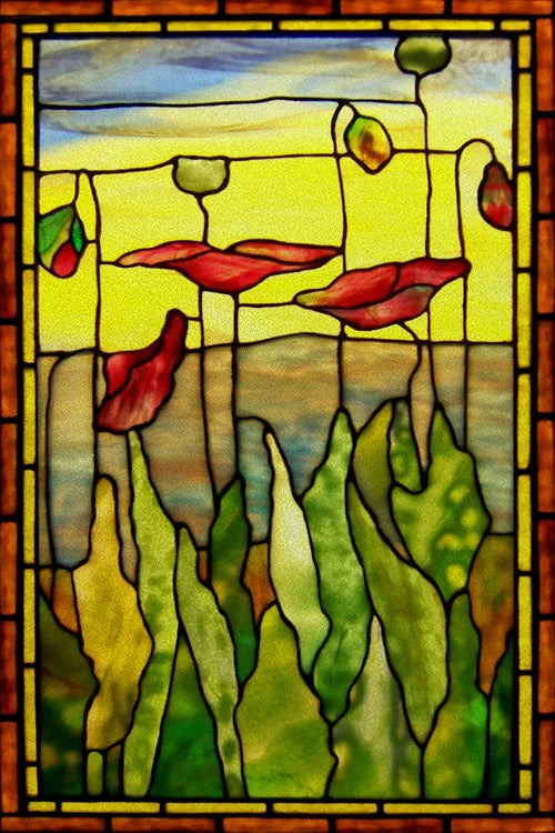 Custom Size Stained Glass Window Film Door Stickers Frosted Privacy Protection Reusable Removable Home-Decor Window Covering