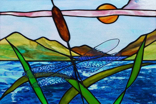 Window Film Stained Glass Stickers,Custom size Static Cling Frosted,Flower Bird Tree Print For Transom Window Glass Home Decor