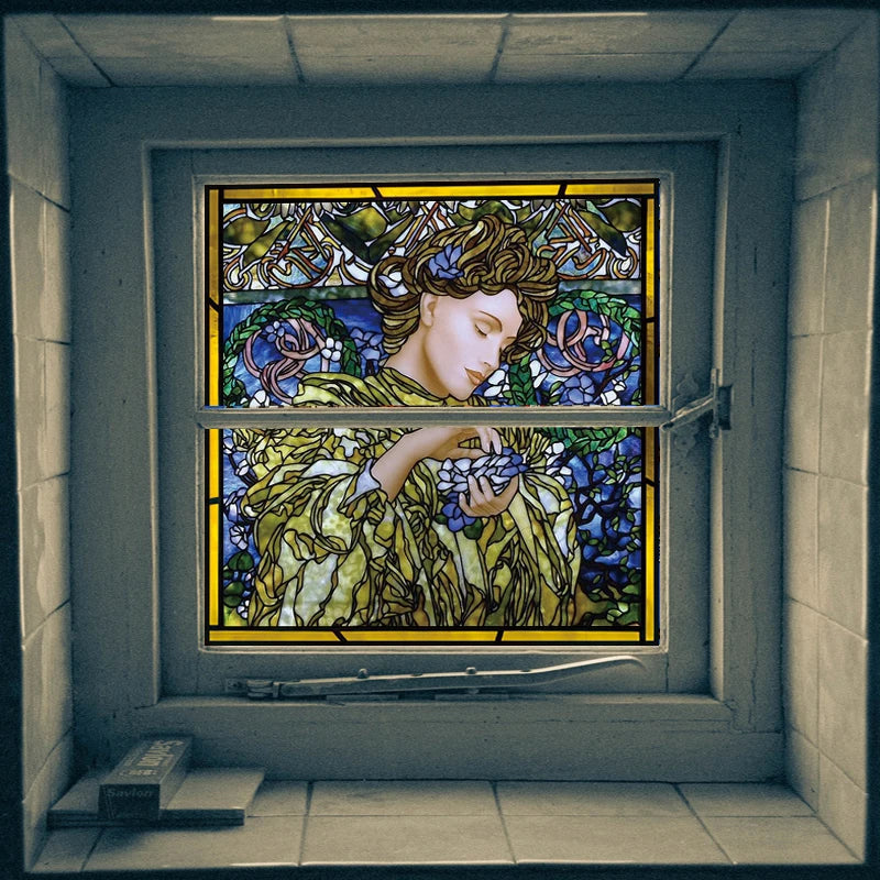 Custom size Glass Films,Privacy Windows Film No Glue Static Cling Stickers,Custom made to fit any Window Size or Shape