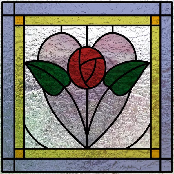 Custom size 3D Matte Window Film Stained Glass Decorative Uv Window Sticker Privacy Frosted Static Cling for Glass Garden Flower