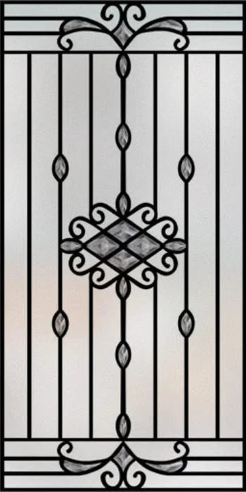 Frosted Stained Glass Window Film, Customized Privacy, Static Cling,Church Style, Door Sticker, Office, Bathroom Home Decor