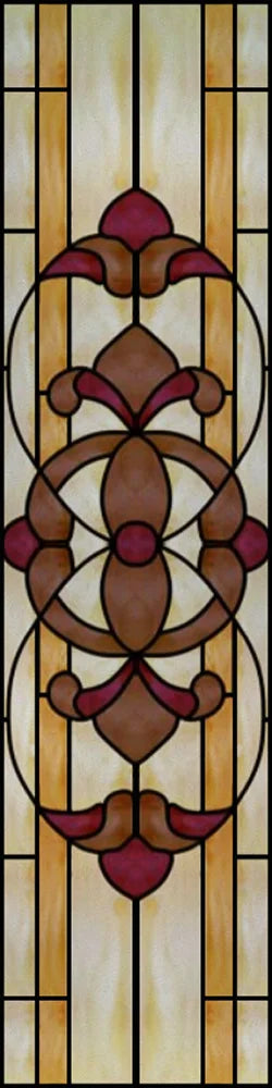 Custom Size Stained Glass Window Film, Frosted Privacy, Static Cling, Retro Matte,Door Sticker, Bathroom, Office, Home Decor