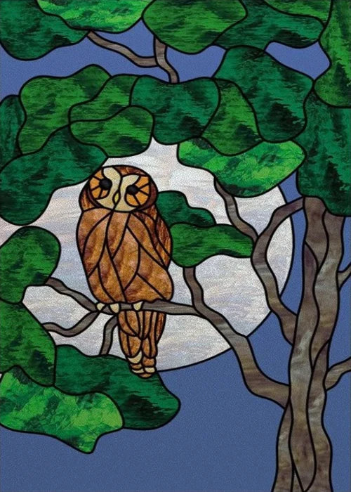 Custom Size Window Stained Glass Films,Cat,Bird,Peacock,Tiger,Fish,Animals Stickers For Bathroom Bedroom Door Office Home Decor