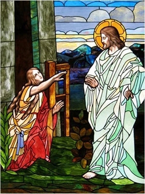 Jesus/Christ God/Virgin Mary Custom Size Window Film Glass Films Self-Adhesive Frosted Stained Stickers