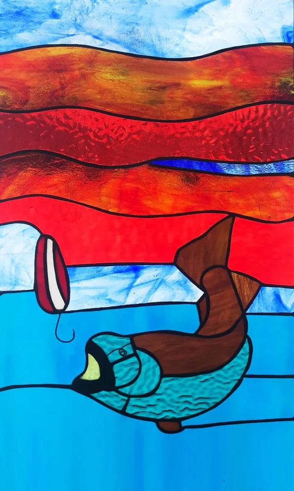 Customized Size No Glue Static Cling Frosted Stained Glass Window Films for Bathroom Door Home Decor Print Mosaic Night Moon