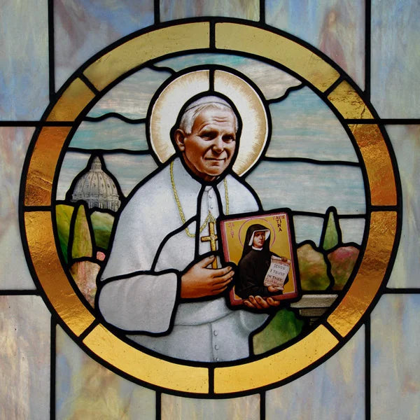 Custom Frosted Stained Glass Window Film,PVC Static Cling Films,Patron Saint of Catholic Church Decor, Foil Stickers