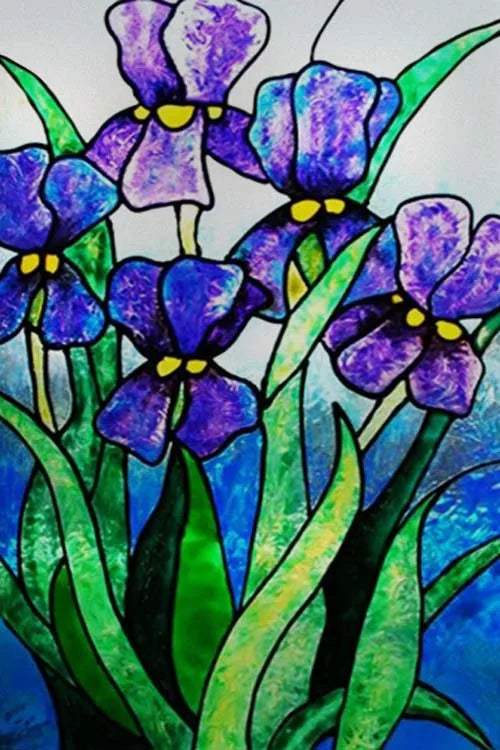 Stained Glass Film Window Sticker Static Cling  Remove Flower Rose Home Decoration for Windows,Custom designs welcom