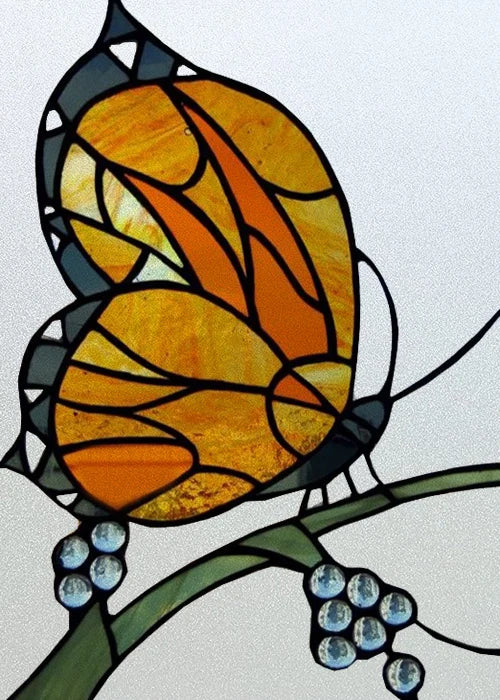 Custom Size Window Stained Glass Films,Cat,Bird,Peacock,Tiger,Fish,Animals Stickers For Bathroom Bedroom Door Office Home Decor