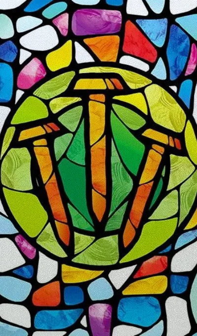 Window Film Frosted Stained Glass Films Customized, Frosted Stained Window Sticker Chuch Style Jesus/Christ Painting