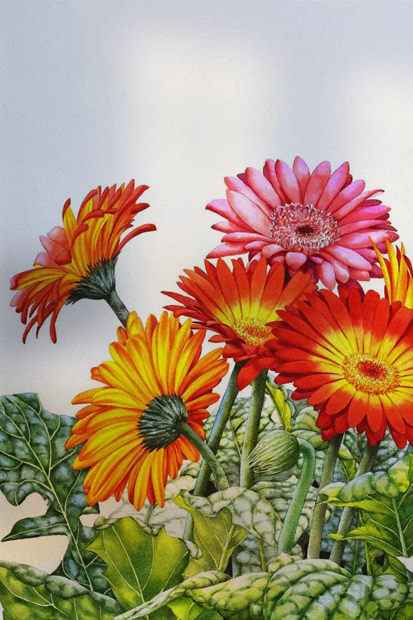 Frosted Stained Glass Window Film, Customized Decor Design, Flower Static Cling Sticker,Home Decor Foil, Treatment