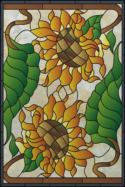 Customized Stained Glass Film Window Films Static Cling Frosted Sticker Church Peacock Birds Cat For Door Bathroom Home Decor