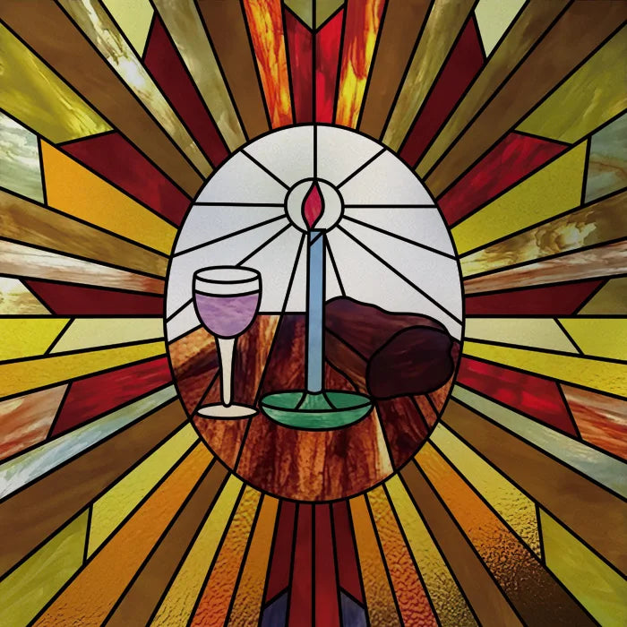 Custom Frosted Stained Glass Window Film,Static Cling Reusable,Jesus Christ Angels Virgin Mary Picture Decor Window Treatment